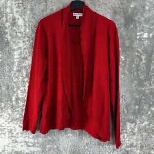 Rebecca Malone Size L Casual Pullover Sweater Top Red Long Sleeve Outdoor